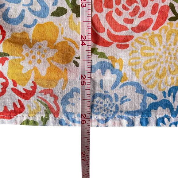 Talbots Women's Blossom Garden Shell Top White Multi Floral Print Cotton Size XL - Picture 7 of 7